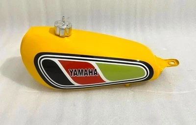ADATTO PER YAMAHA DT100 DT 100 Enduro 1977-79 Serbatoio Benzina Giallo + Tappo Foto 1 de 4