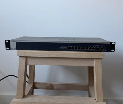 Netgear Prosafe XS708T 8 Port 10 Gigabit Smart Managed Network Switch - Image 1 of 4