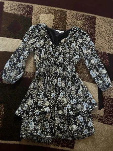 Women’s Mimi Chica Blue Floral Dress Size Small - Picture 1 of 3