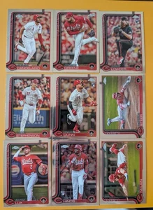 2025 Topps Chrome Baseball Team Set 9 Cards Cincinnati Reds Lowder RC Hinds - Picture 1 of 4