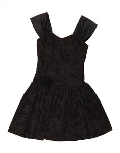 Vestido de princesa de cóctel sin mangas C&A para mujer IT 38 XS negro floral DF09 - Imagen 1 de 3
