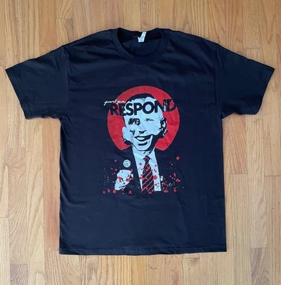 Pearl Jam Concert T-shirt | Dark Matter Tour '25  | Respond Logo | Large Black  - Image 1 of 3