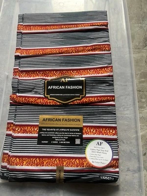 Atractivo estampado de cera africana de Ankara de alta calidad, 100 % algodón, se vende por 6 yardas Foto 1 de 2