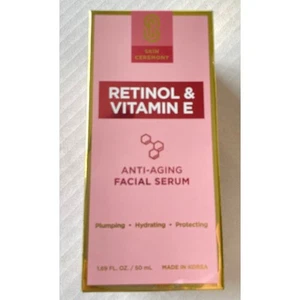 Skin Ceremony Retinol & Vitamin E Anti-Aging Face Serum New Sealed Box, 1.6 oz - Picture 1 of 5