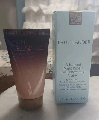 Matriz concentrada de ojos Estée Lauder Advanced Night Repair .5 oz + gelatina limpiadora Foto 1 de 2