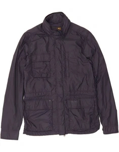 WOOLRICH Mens Utility Jacket UK 38 Medium Navy Blue Nylon AC08 - Picture 1 of 3