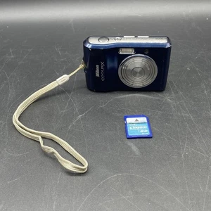 Nikon Coolpix L18 8,0 megapixel fotocamera digitale blu con scheda SD da 1 GB TESTATA - Foto 1 di 16