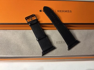 Apple Watch Hermès Correa Negra 44mm Cuero Acero Inoxidable Cierre Usado Foto 1 de 4