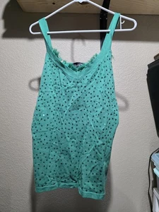Maglione donna Colleen Lopez verde paillettes frange senza maniche taglia large - Foto 1 di 7