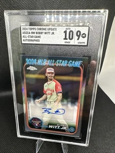2024 Topps Chrome Update AllStar Game Auto ASGCA-BW Bobby Witt jr SGC 9 MT - Picture 1 of 2