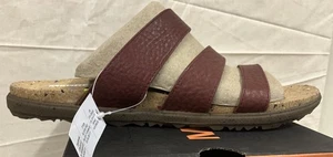 NIB Merrell Napa Valley Slide Leather Sandal Merlot 10 - Picture 1 of 5