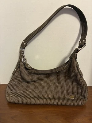 The Sak Crochet Hobo Shoulder Bag Purse  Brown - Image 1 of 4