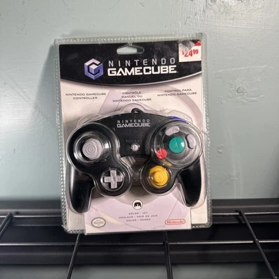 Nintendo GameCube OEM Controller jet black Brand New Sealed Vintage 2003 2 - Image 1 of 4