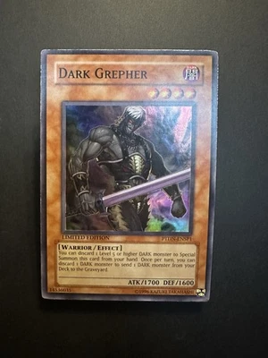 1x Dark Grepher - PTDN-ENSP1 Super Rare Limited Edition YuGiOh Moderately Played - Image 1 of 2