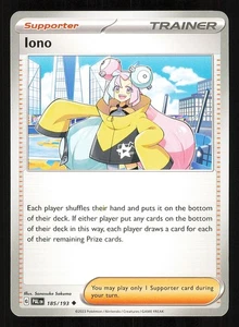 Iono 185/193 Regular Near Mint Pokemon TCG S&V Paldea Evolved PAL - Picture 1 of 1