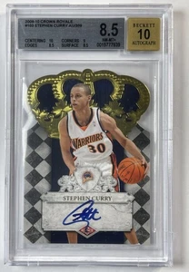 Stephen Curry BGS 2009-10 Panini Crown Royale #103 Rookie Autograph RC Auto /399 - Bild 1 von 2