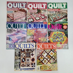 Lot of 8 Vtg 1990s QUILT & Country Quilts by Quilt Magazines Projects & Patterns - Picture 1 of 9
