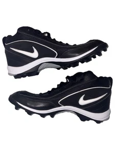 Nike Football Cleats Shoes Men’s Size 15 Land Shark Black White-011 NWOB - Picture 1 of 7