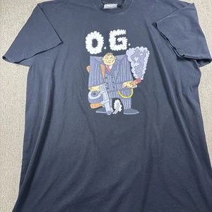 Y2K Algierz Men’s OG Gangster Short Sleeve T-Shirt Black 5x - Picture 1 of 8