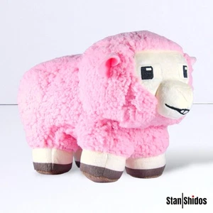 NEW Minecraft Movie Pink Sheep Plush Fuzzy Stuffed Animal Toy Official Mojang - Picture 1 of 6
