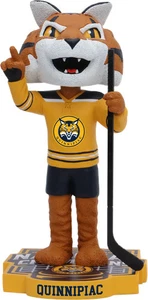 Quinnipiac Bobcats 2023 Men's Hockey National Champions Bobblehead Boomer - Picture 1 of 1