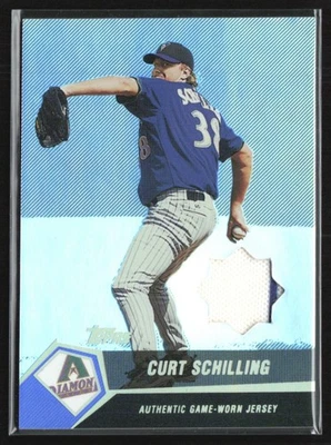 Curt Schilling 2004 Topps Clubhouse Black Relics /25 Jersey #CSC Arizona - Image 1 of 2