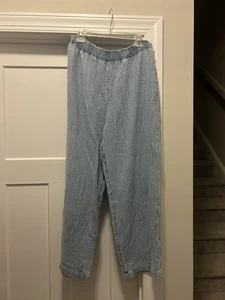 Pantalones de algodón de gasa BeachLunchLounge para mujer talla grande Vacay Resort Coastal - Imagen 1 de 5
