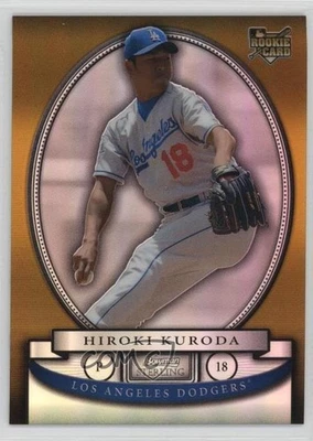 2008 Bowman Sterling Gold Refractor /50 Hiroki Kuroda #BS-HK Rookie RC - Image 1 of 2