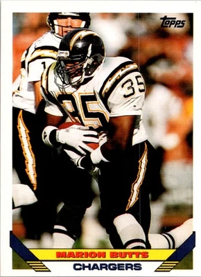 1993 Topps Marion Butts San Diego Chargers #196 - Image 1 of 2
