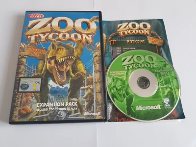 Zoo Tycoon 1 Dinosaur Digs Expansion Pack Game PC CD Rom Microsoft Simulator - Image 1 of 4