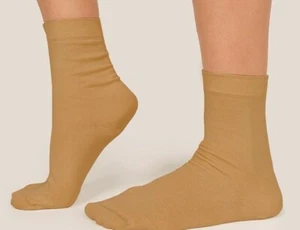 Braune Unisex-Anzugsocken mit mittlerer Wade 96 % Bio 4 % elastisch weich atmungsaktiv Komfort - Bild 1 von 10