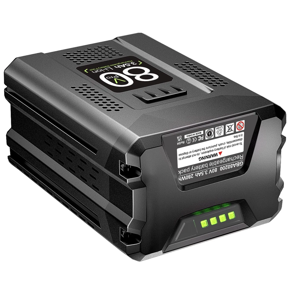 3.5Ah Lithium-Ion Battery for Greenworks Pro 80 Volt GBA80200 GBA80250 GBA80300