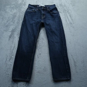 Levi's 505 Jeans Boys 14 Regular Blue Straight Denim Pants 27x26-Measured - Picture 1 of 12