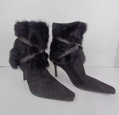Nine West Women's High Heel Boots Black Mult Suede Size 8 M - Image 1 of 4