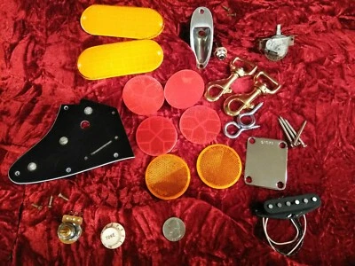 EVH FRANKENSTEIN FRANKENSTRAT TRIBUTE GUITAR BUILD KIT WITH STRAP HOOKS AND EYES - Image 1 of 4