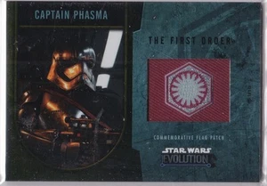 STAR WARS 2016 TOPPS EVOLUTION COMMEMORATIVE FLAG PATCH GOLD CAPT. PHASMA 24/25 - Picture 1 of 2
