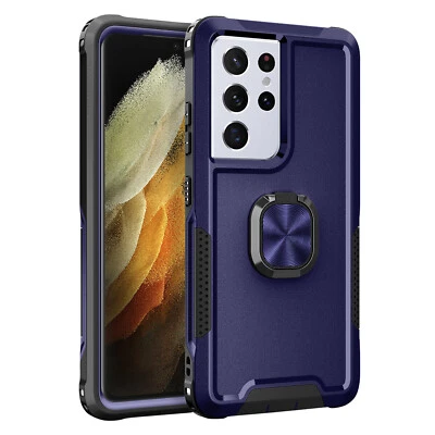 Ring Stand Shockproof Case For Samsung Galaxy S22/S21 Note 20 Ultra S20 S10 Plus - Image 1 of 4