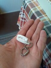 Princess Phone Promotional Keychain White Plastic 1.5" Vintage 60’s