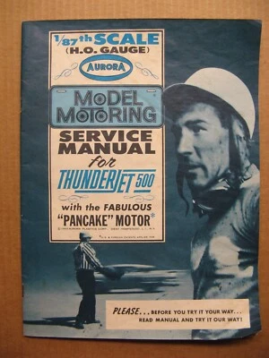 Aurora Vintage HO 1963 – 1969 Original Manual, Thunderjet 500 - Image 1 of 3