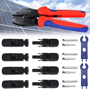 Solarstecker Solar Stecker Kupplung Buchse PV Kabel 2,5mm²/4mm²/6mm² Crimper - Bild 1 von 15