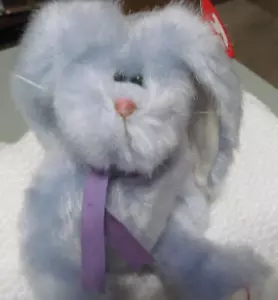 Ty Beanie peluche ""Azalea"" il coniglio articolato blu ""Hare Today Gone Tomorrow"" Nuovo con etichette - Foto 1 di 10