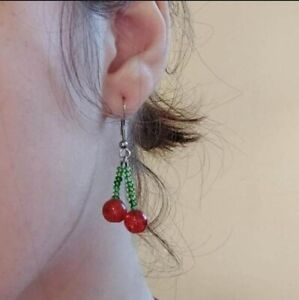 Surgical Steel Cherry Earrings
