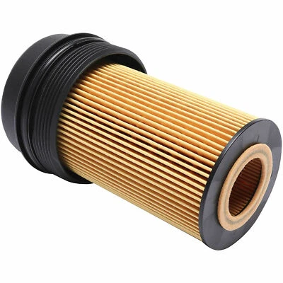 Tapa de filtro de aceite y filtro de aceite para Ford 6,0 L/6,4 L Powerstroke F250 F350 F450 F550 Foto 1 de 4
