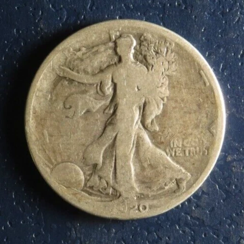 1920 S Walking Liberty Half Dollar  90% Silver Cover