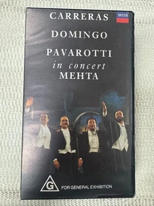 Carreras Domingo Pavarotti in Concert Mehta🌟VHS Tape Video Music Opera G 1990 - Bild 1 von 8