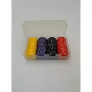 96 Pcs Poker Chip Set - 24 Chips Each Colour Green Blue Black Red - Picture 1 of 2