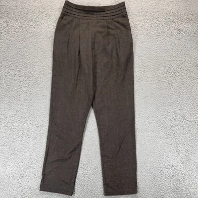 Pantalones Forever 21 Mujer Marrón Texturizado Cintura Alta Carrera Informal China Talla Pequeña Foto 1 de 4