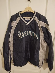 Seattle Mariners Size Man XL V Neck Pull Over Baseball Jacket By GIII - Picture 1 of 4