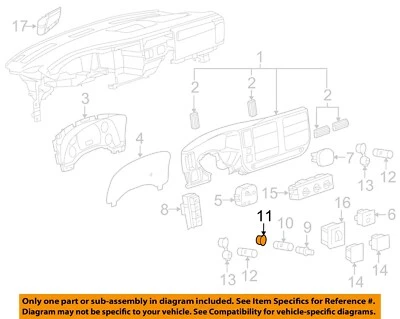 GM OEM 89-20 Acadia Limited Center Console-Power Outlet Retainer 25749635 - Image 1 of 2