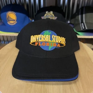VTG 90s Universal Studios Hat - Black - Snapback Cap - DEADSTOCK - Picture 1 of 5